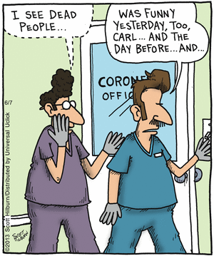I see dead people.